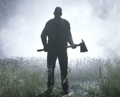 A threatening figure in the mist